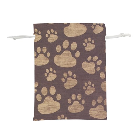 Paws Patterns, Creative, Footprints Patterns Lightweight Drawstring Pouch (S) from UrbanLoad.com Front