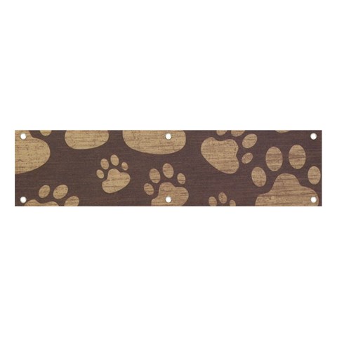 Paws Patterns, Creative, Footprints Patterns Banner and Sign 4  x 1  from UrbanLoad.com Front