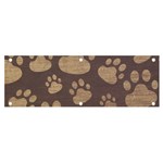 Paws Patterns, Creative, Footprints Patterns Banner and Sign 6  x 2 