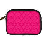 Pink Pattern, Abstract, Background, Bright, Desenho Digital Camera Leather Case