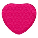 Pink Pattern, Abstract, Background, Bright, Desenho Heart Glass Fridge Magnet (4 pack)