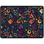 Random, Abstract, Forma, Cube, Triangle, Creative Two Sides Fleece Blanket (Large)