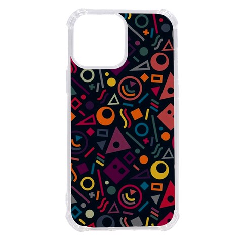 Random, Abstract, Forma, Cube, Triangle, Creative iPhone 13 Pro Max TPU UV Print Case from UrbanLoad.com Front