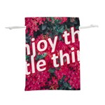 Indulge in life s small pleasures  Lightweight Drawstring Pouch (M)