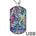Abstract confluence Dog Tag USB Flash (Two Sides)