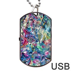 Abstract confluence Dog Tag USB Flash (Two Sides) from UrbanLoad.com Back