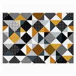 Pattern Tile Squares Triangles Seamless Geometry Large Glasses Cloth
