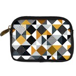 Pattern Tile Squares Triangles Seamless Geometry Digital Camera Leather Case