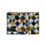 Pattern Tile Squares Triangles Seamless Geometry Cosmetic Bag (Medium)