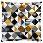 Pattern Tile Squares Triangles Seamless Geometry Standard Premium Plush Fleece Cushion Case (One Side)