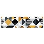 Pattern Tile Squares Triangles Seamless Geometry Oblong Satin Scarf (16  x 60 )