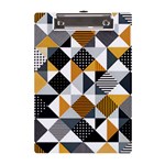 Pattern Tile Squares Triangles Seamless Geometry A5 Acrylic Clipboard