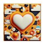 Valentine s Day Design Heart Love Poster Decor Romance Postcard Youth Fun Tile Coaster