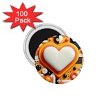 Valentine s Day Design Heart Love Poster Decor Romance Postcard Youth Fun 1.75  Magnets (100 pack) 