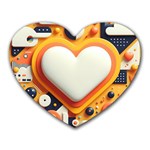 Valentine s Day Design Heart Love Poster Decor Romance Postcard Youth Fun Heart Mousepad