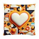 Valentine s Day Design Heart Love Poster Decor Romance Postcard Youth Fun Standard Cushion Case (One Side)