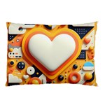 Valentine s Day Design Heart Love Poster Decor Romance Postcard Youth Fun Pillow Case (Two Sides)