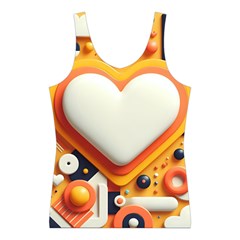 Valentine s Day Design Heart Love Poster Decor Romance Postcard Youth Fun Sport Tank Top  from UrbanLoad.com Front