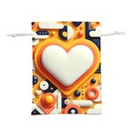 Valentine s Day Design Heart Love Poster Decor Romance Postcard Youth Fun Lightweight Drawstring Pouch (L)