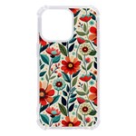 Flowers Flora Floral Background Pattern Nature Seamless Bloom Background Wallpaper Spring iPhone 13 Pro TPU UV Print Case