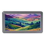 Field Valley Nature Meadows Flowers Dawn Landscape Memory Card Reader (Mini)