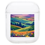 Field Valley Nature Meadows Flowers Dawn Landscape Soft TPU AirPods 1/2 Case