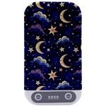 Night Moon Seamless Background Stars Sky Clouds Texture Pattern Sterilizers