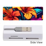 Hibiscus Flowers Colorful Vibrant Tropical Garden Bright Saturated Nature Memory Card Reader (Stick)
