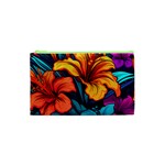 Hibiscus Flowers Colorful Vibrant Tropical Garden Bright Saturated Nature Cosmetic Bag (XS)