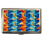 Clouds Stars Sky Moon Day And Night Background Wallpaper Cigarette Money Case