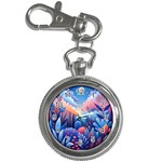 Nature Night Bushes Flowers Leaves Clouds Landscape Berries Story Fantasy Wallpaper Background Sampl Key Chain Watches