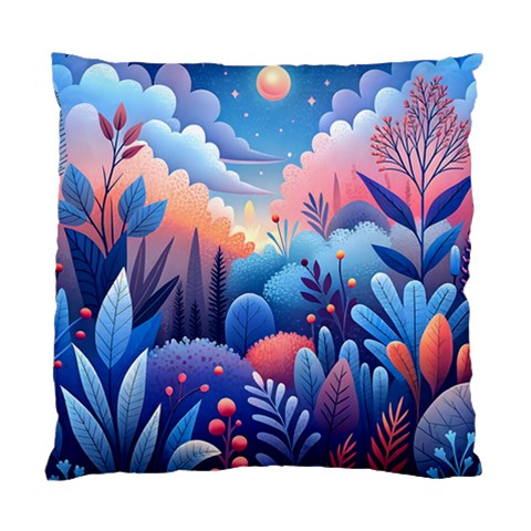 Nature Night Bushes Flowers Leaves Clouds Landscape Berries Story Fantasy Wallpaper Background Sampl Standard Cushion Case (Two Sides) from UrbanLoad.com Front