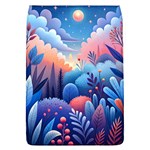 Nature Night Bushes Flowers Leaves Clouds Landscape Berries Story Fantasy Wallpaper Background Sampl Removable Flap Cover (L)