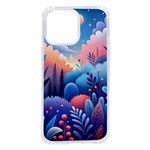 Nature Night Bushes Flowers Leaves Clouds Landscape Berries Story Fantasy Wallpaper Background Sampl iPhone 14 Pro Max TPU UV Print Case