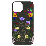 Bird Flower Plant Nature iPhone 14 Black UV Print Case