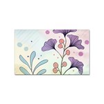 Flower Paint Flora Nature Plant Sticker Rectangular (100 pack)