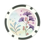 Flower Paint Flora Nature Plant Poker Chip Card Guard