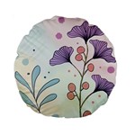 Flower Paint Flora Nature Plant Standard 15  Premium Round Cushions