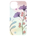 Flower Paint Flora Nature Plant iPhone 14 Plus Black UV Print Case