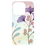 Flower Paint Flora Nature Plant iPhone 14 Pro Black UV Print Case