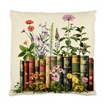 Books Flowers Book Flower Flora Floral Standard Cushion Case (Two Sides)