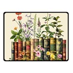 Books Flowers Book Flower Flora Floral Two Sides Fleece Blanket (Small)