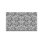 Monochrome Maze Design Print Sticker Rectangular (100 pack)