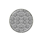 Monochrome Maze Design Print Hat Clip Ball Marker (4 pack)