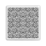 Monochrome Maze Design Print Memory Card Reader (Square)