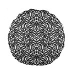 Monochrome Maze Design Print Standard 15  Premium Round Cushions