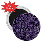 Enigmatic Plum Mosaic 2.25  Magnets (10 pack) 