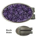 Enigmatic Plum Mosaic Money Clips (Oval) 