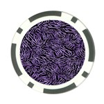 Enigmatic Plum Mosaic Poker Chip Card Guard