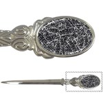 Rebel Life: Typography Black and White Pattern Letter Opener
